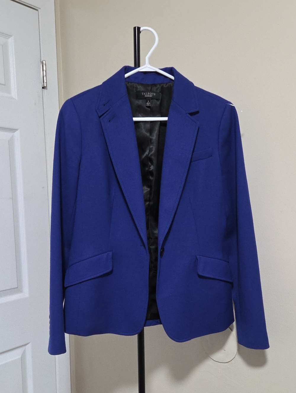 Talbots Wool Blend Royal Blue Women's Blazer